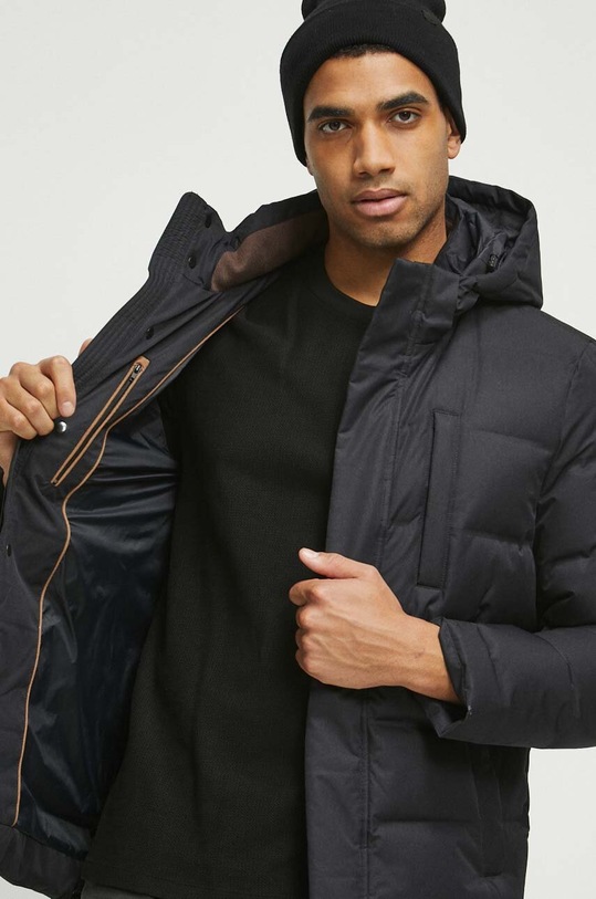 Páperová bunda pánska čierna farba RW23.KUM702