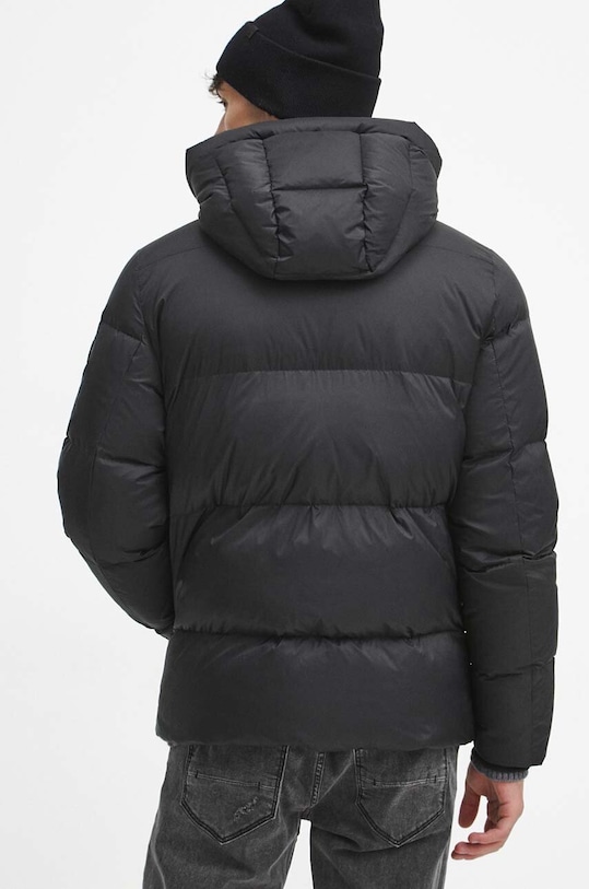 Oblečenie Páperová bunda pánska prešívaná čierna farba RW23.KUM912 čierna