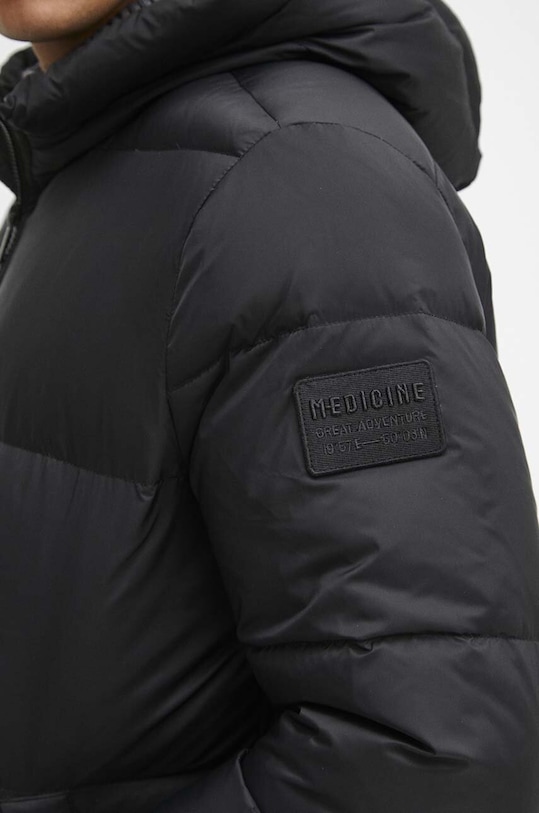 Páperová bunda pánska prešívaná čierna farba RW23.KUM912 čierna