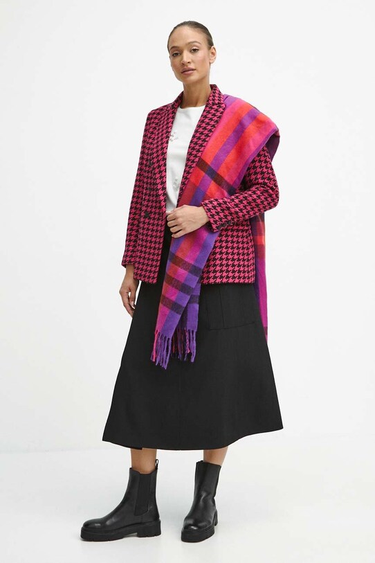 Marynarka damska tweedowa wzorzysta kolor multicolor RW23.KZD801 multicolor RW23
