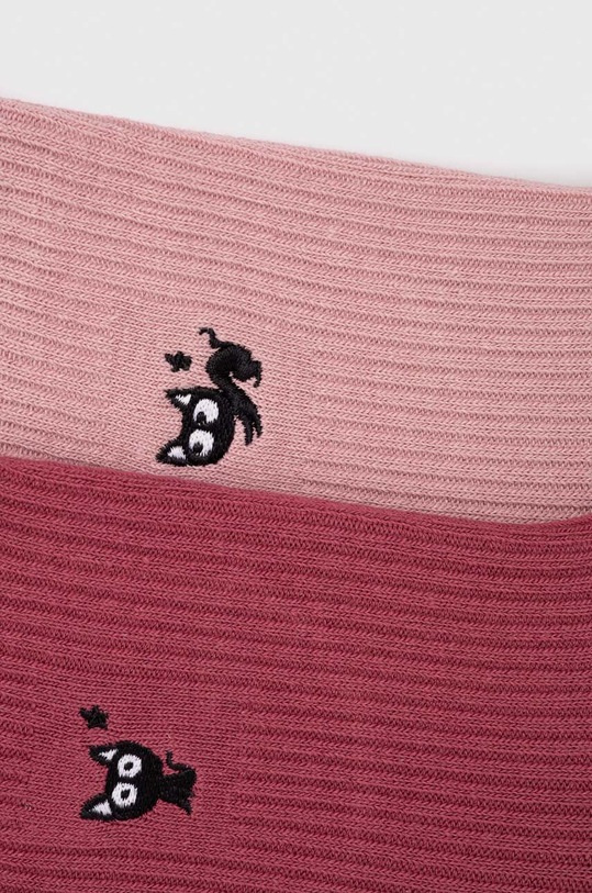 Ponožky dámske s vyšívaným vzorom mačky (2-pack) viac farieb RW23.LGD207 viacfarebná RW23