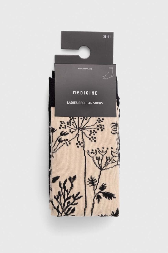 Oblečení Ponožky dámské s rostlinným motivem (2-pack) více barev RW23.LGD401 vícebarevná