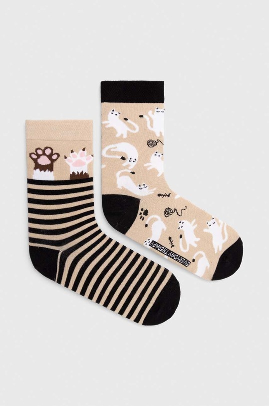 Ponožky dámske s mačkami (2-pack) viac farieb dlhé ponožky viacfarebná RW23.LGD402