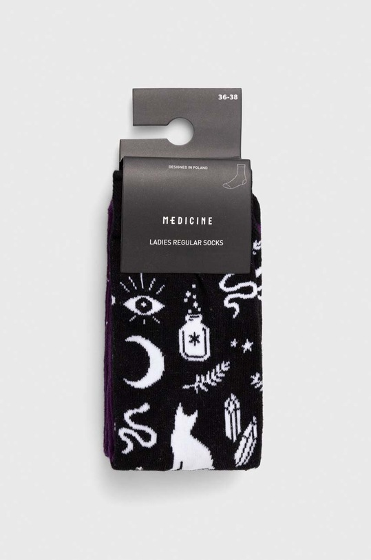 Odzież Skarpetki damskie bawełniane wzorzyste (2-pack) kolor multicolor RW23.LGD601 multicolor