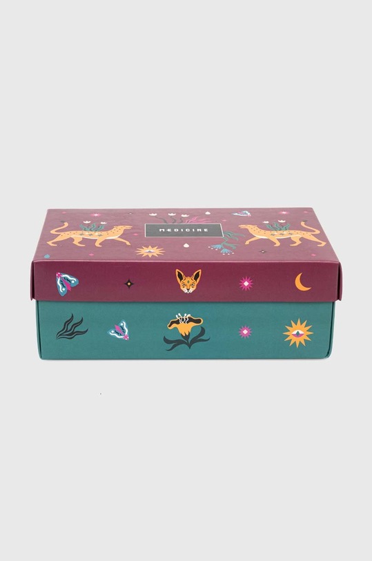Skarpetki damskie bawełniane wzorzyste (3-pack) kolor multicolor RW23.LGD701 multicolor