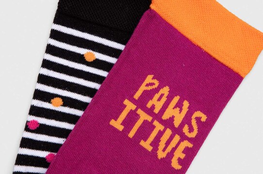 Skarpetki bawełniane damskie z psem (2-pack) kolor multicolor RW23.LGD805 multicolor RW23