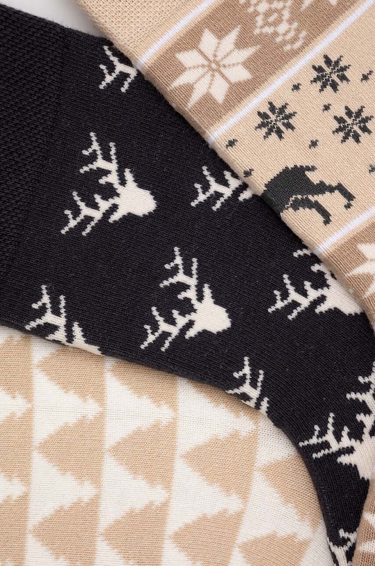 Skarpetki bawełniane damskie wzorzyste (3-pack) kolor multicolor RW23.LGD906 multicolor RW23