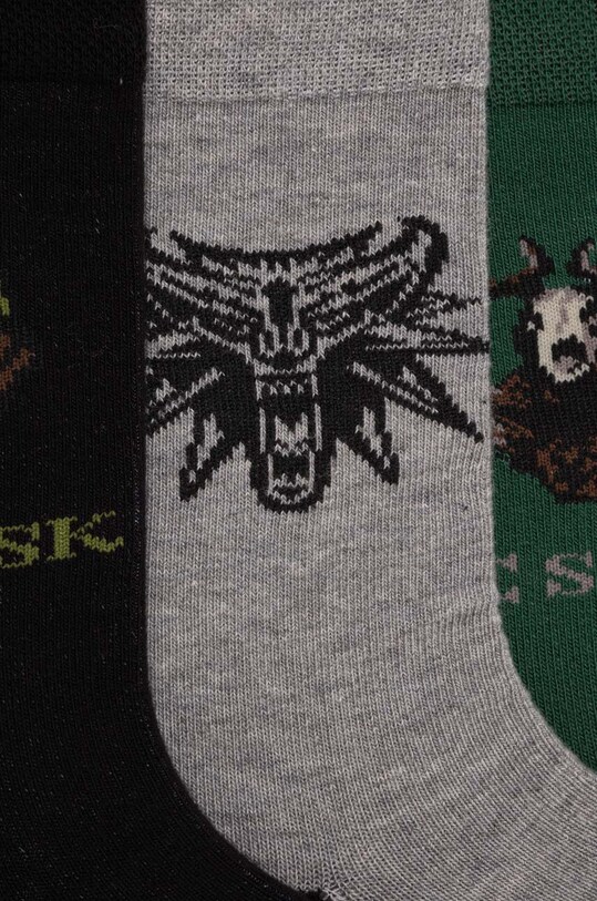 Skarpetki bawełniane damskie z kolekcji The Witcher x Medicine (3-pack) kolor multicolor RW23.LGD950 multicolor RW23
