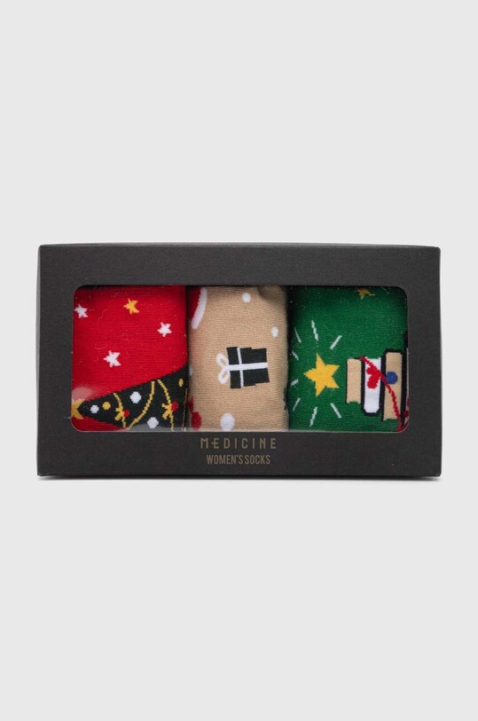 Одяг Бавовняні шкарпетки Medicine 3-pack RW23.LGDA00 барвистий