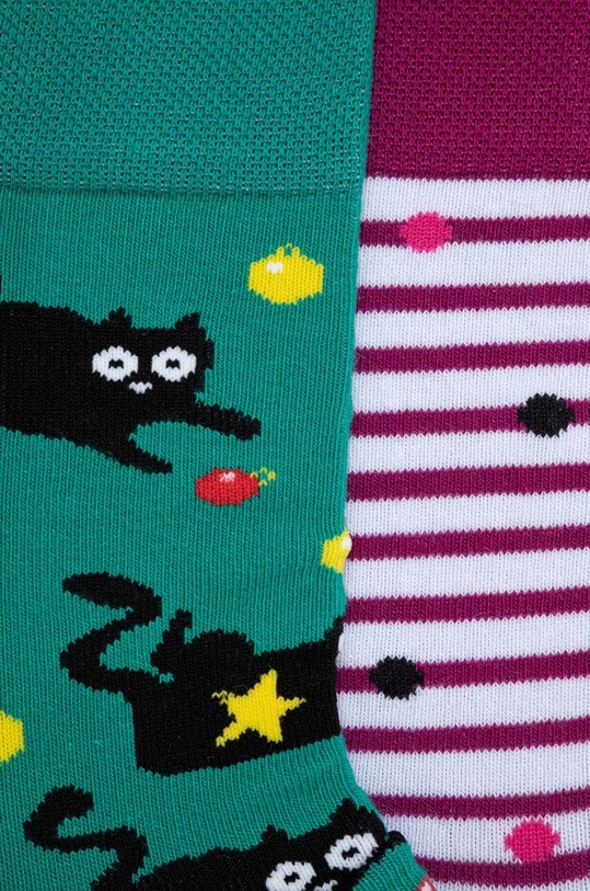 Skarpetki bawełniane damskie świąteczne (2-pack) kolor multicolor RW23.LGDA13 multicolor RW23