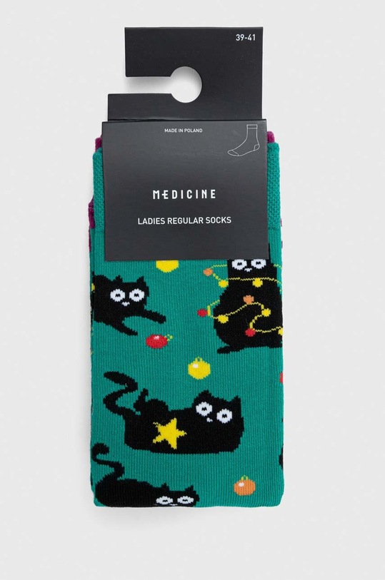 Odzież Skarpetki bawełniane damskie świąteczne (2-pack) kolor multicolor RW23.LGDA13 multicolor
