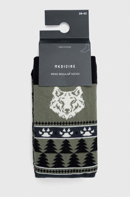 Odzież Skarpetki męskie bawełniane wzorzyste (2-pack) kolor multicolor RW23.LGM400 multicolor