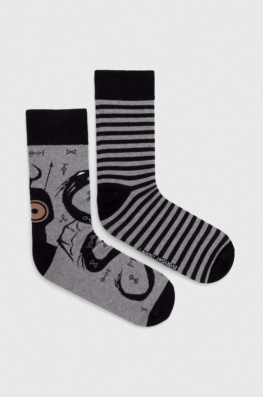 Skarpetki męskie bawełniane wzorzyste (2-pack) kolor multicolor skarpetki długie multicolor RW23.LGM401