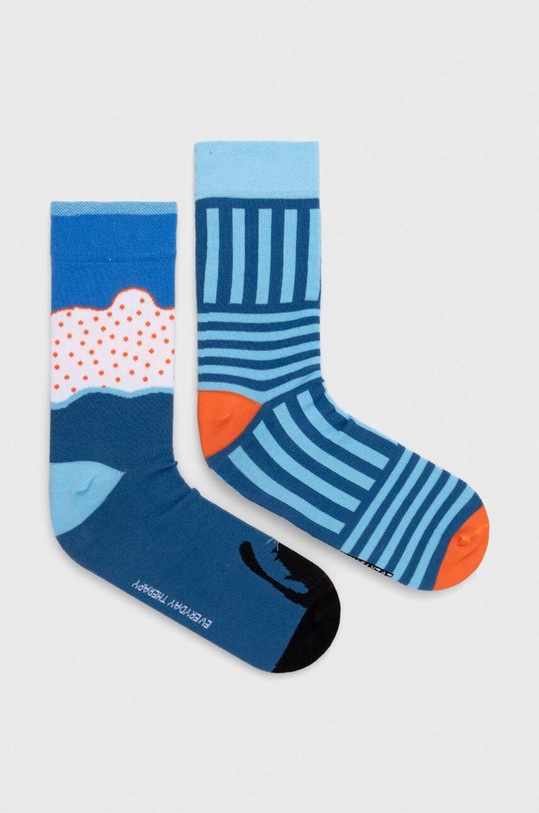 Skarpetki bawełniane męskie z kotem (2-pack) kolor multicolor RW23.LGM403 multicolor RW23
