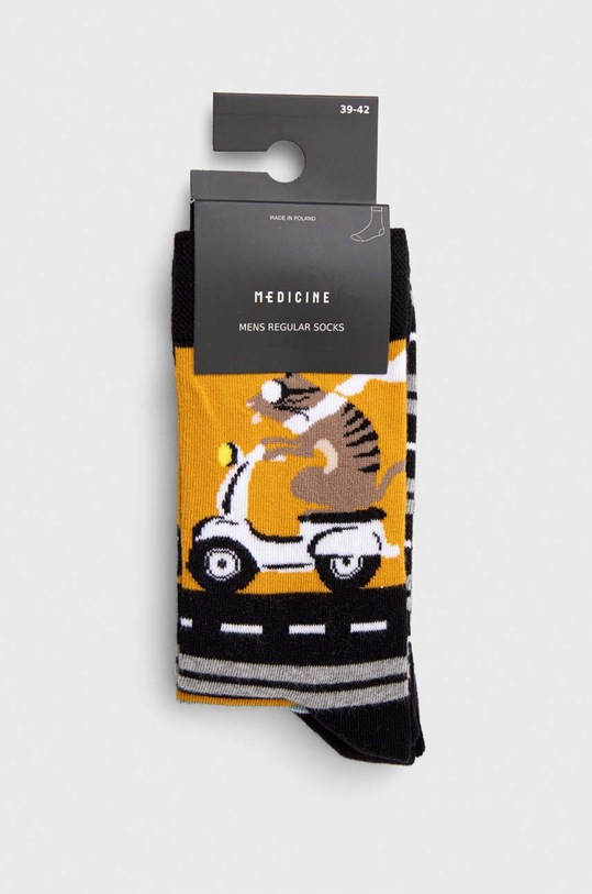Odzież Skarpetki męskie bawełniane wzorzyste (2-pack) kolor multicolor RW23.LGM501 multicolor