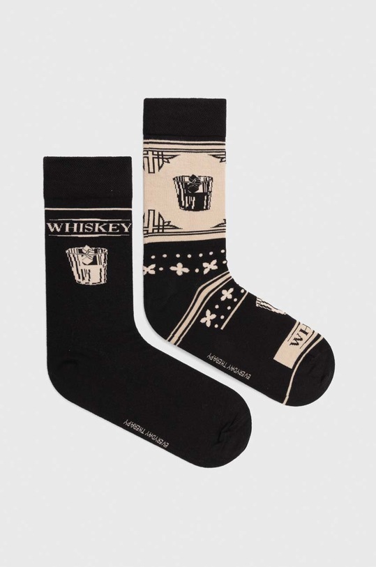 Bavlnené ponožky pánske so vzorom (2-pack) viac farieb dlhé ponožky viacfarebná RW23.LGM603