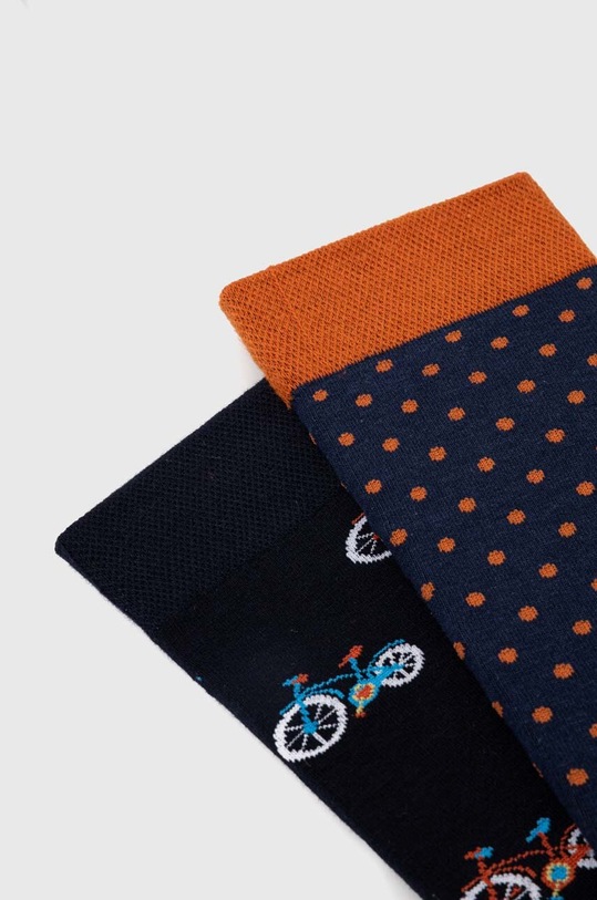 Skarpetki bawełniane męskie w rowery (2-pack) kolor multicolor RW23.LGM823 multicolor RW23