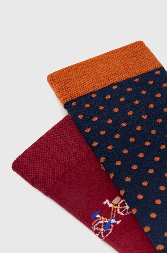Skarpetki bawełniane męskie w rowery (2-pack) kolor multicolor RW23.LGM830 multicolor RW23