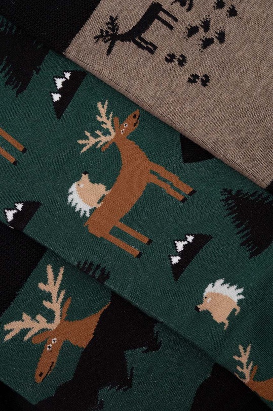 Bavlnené ponožky pánske so zvieracím motívom (3-pack) viac farieb RW23.LGM903 viacfarebná RW23