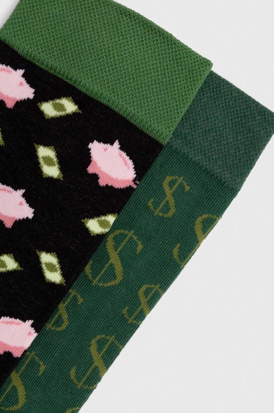 Skarpetki bawełniane męskie w świnki skarbonki (2-pack) kolor multicolor RW23.LGM907 multicolor RW23