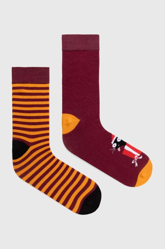 Skarpetki bawełniane męskie świąteczne (2-pack) kolor multicolor skarpetki długie multicolor RW23.LGM908