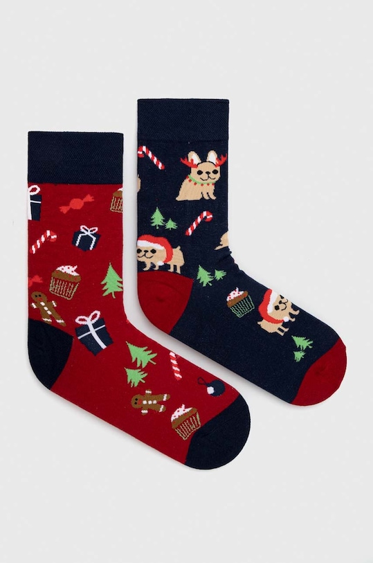 Skarpetki bawełniane męskie świąteczne (2-pack) kolor multicolor skarpetki długie multicolor RW23.LGMA05