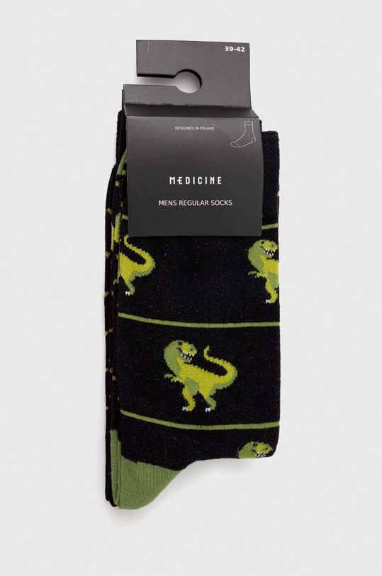 Odzież Skarpetki bawełniane męskie w dinozaury (2-pack) kolor multicolor RW23.LGMA06 multicolor