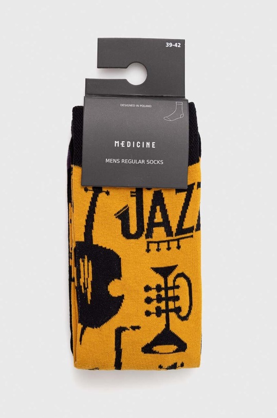 Oblečenie Bavlnené ponožky pánske s hudobným vzorom (2-pack) viac farieb RW23.LGMA07 viacfarebná