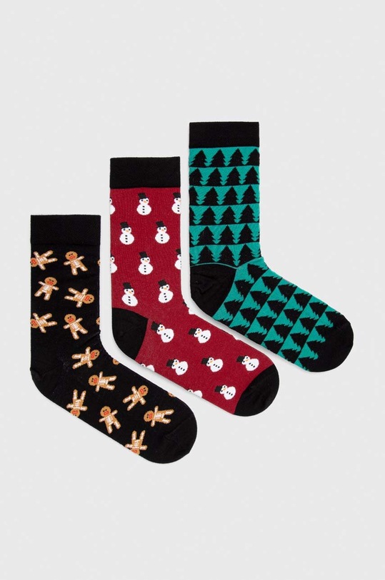 Skarpetki bawełniane męskie świąteczne (3-pack) kolor multicolor skarpetki długie multicolor RW23.LGMA08