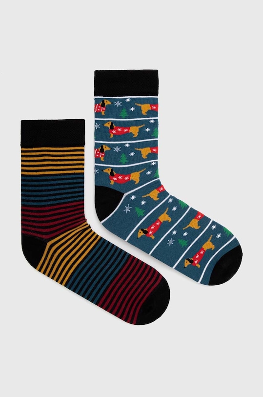 Skarpetki bawełniane męskie świąteczne (2-pack) kolor multicolor skarpetki długie multicolor RW23.LGMA17