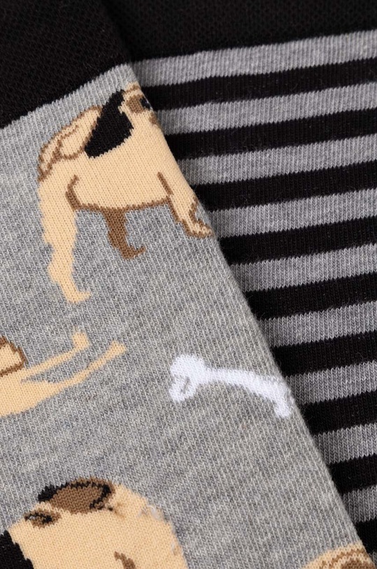 Skarpetki bawełniane męskie w psy (2-pack) kolor multicolor RW23.LGMB14 multicolor RW23