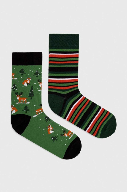 Skarpetki bawełniane męskie z motywem zwierzęcym (2-pack) kolor multicolor skarpetki długie multicolor RW23.LGMB19