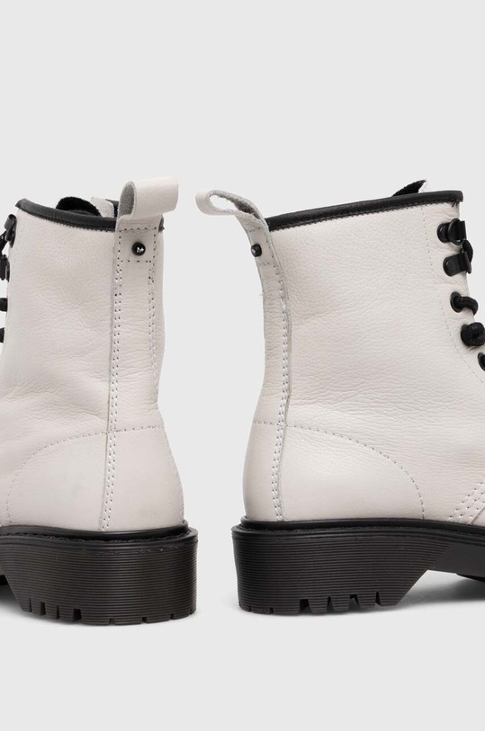 Kožené členkové topánky béžová farba béžová RW23.OBD601