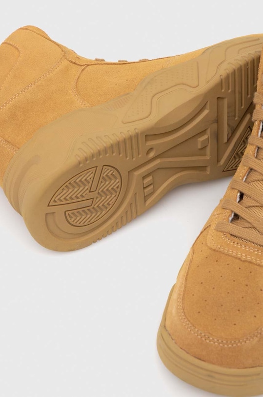 Sneakersy męskie zamszowe kolor żółty żółty RW23.OBM204