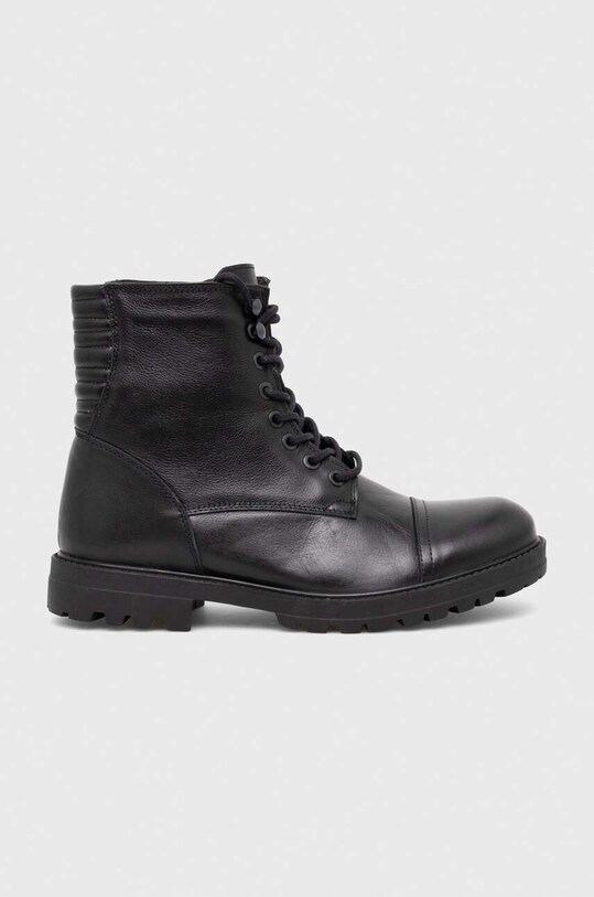Buty wysokie męskie skórzane kolor czarny RW23.OBM405 czarny RW23