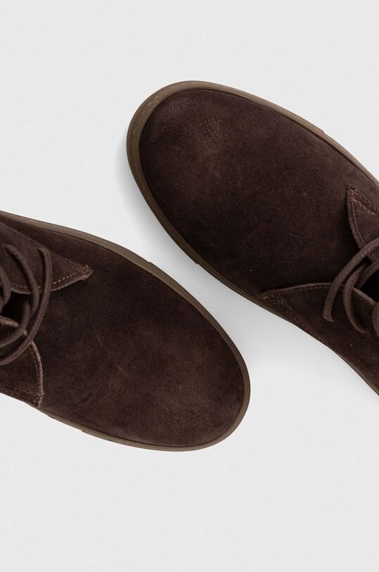 Boty pánské semišové hnědá barva RW23.OBM406 hnědá