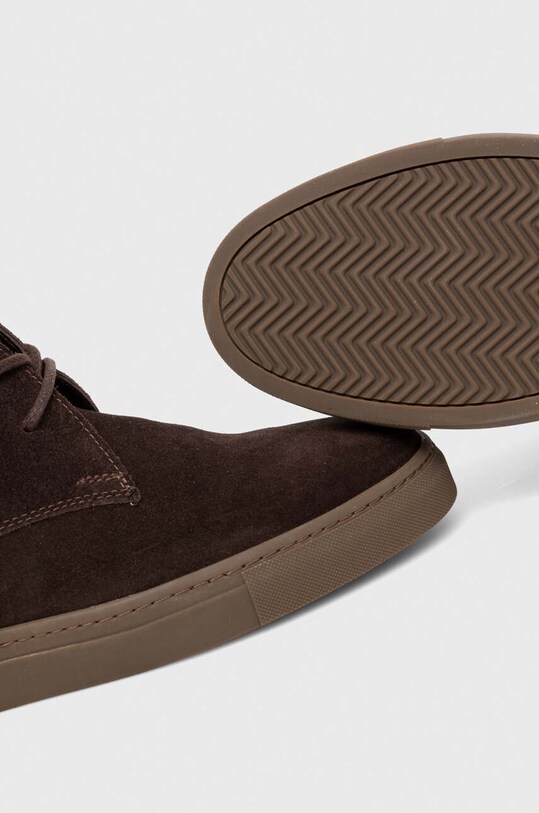 Boty pánské semišové hnědá barva RW23.OBM406