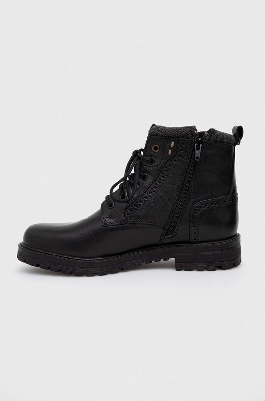 Buty wysokie męskie skórzane kolor czarny RW23.OBM502 czarny RW23