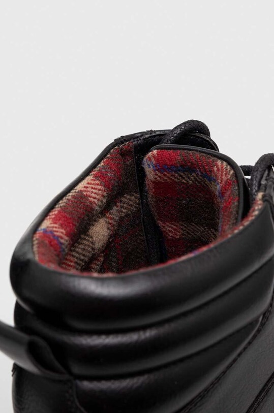 Buty wysokie męskie ze skóry ekologicznej kolor czarny czarny RW23.OBM600