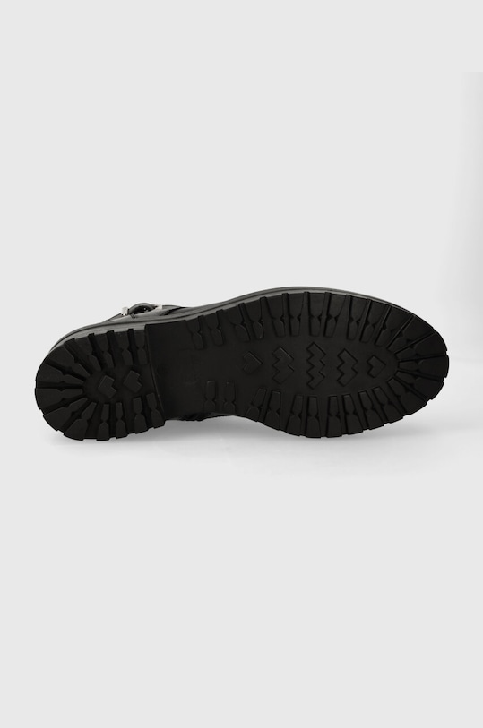 Buty wysokie męskie skórzane kolor czarny RW23.OBM606 czarny