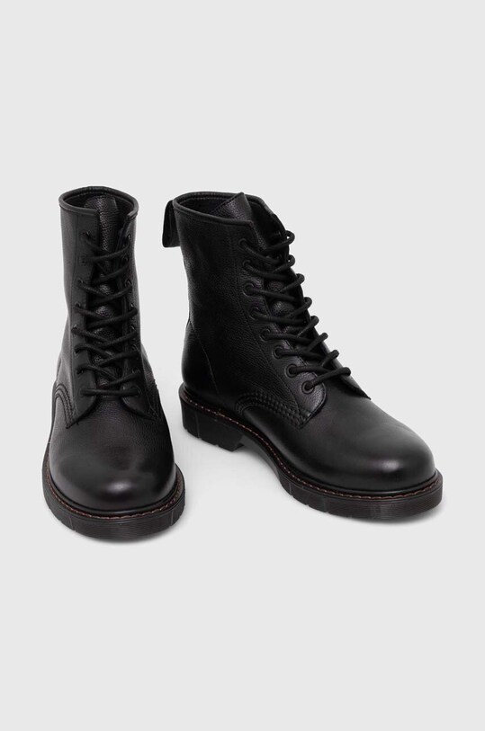 Buty wysokie męskie skórzane kolor czarny RW23.OBM608 czarny RW23