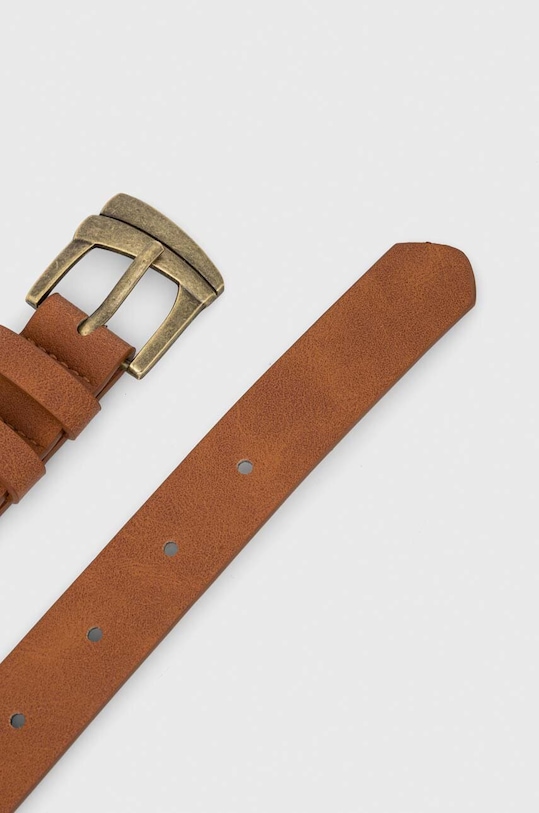 Pasek damski ze skóry ekologicznej kolor brązowy RW23.PAD100 brązowy RW23