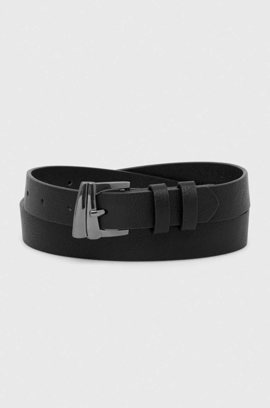 Pasek damski ze skóry ekologicznej kolor czarny czarny RW23.PAD100