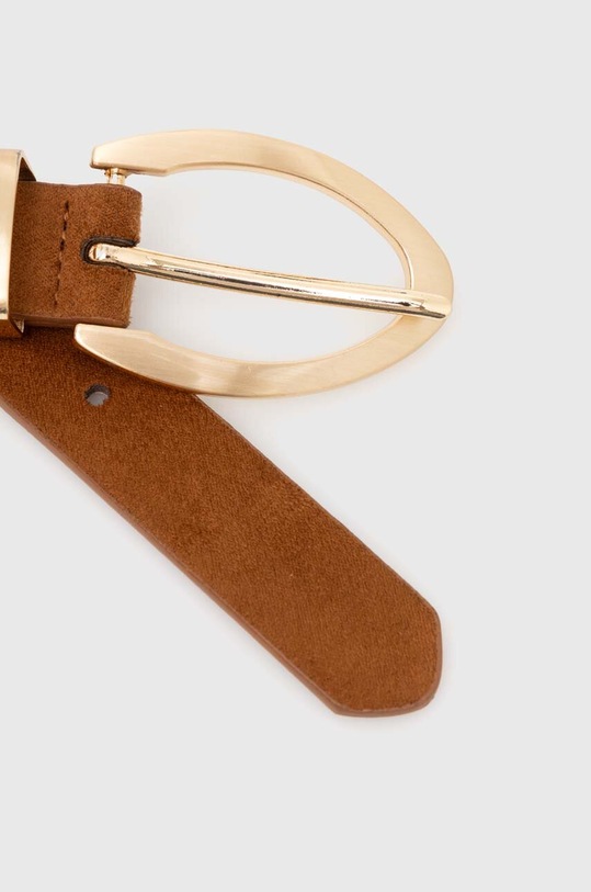 Pasek damski z imitacji zamszu kolor brązowy RW23.PAD600 brązowy RW23