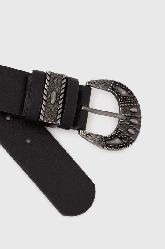 Pasek damski z ozdobną klamrą kolor czarny RW23.PAD601 czarny RW23