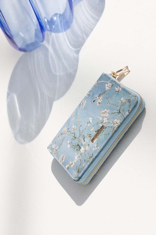 Portfel damski z kolekcji Eviva L'arte kolor niebieski wzorzyste niebieski RW23.PFD450