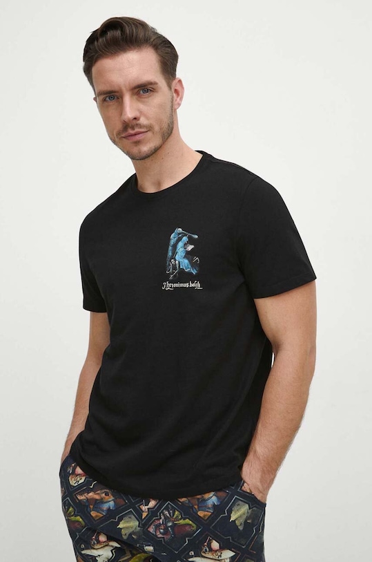 Medicine piżama bawełniana czarny RW23.PJMA12