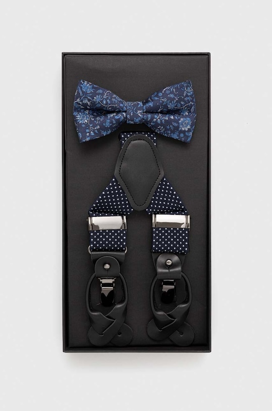 Sada motýlek a šle tmavomodrá barva námořnická modř RW23.ROM911