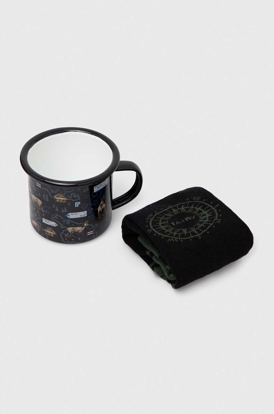 Zestaw prezentowy: kubek i skarpetki z motywem Tatr kolor multicolor multicolor RW23.ROU913