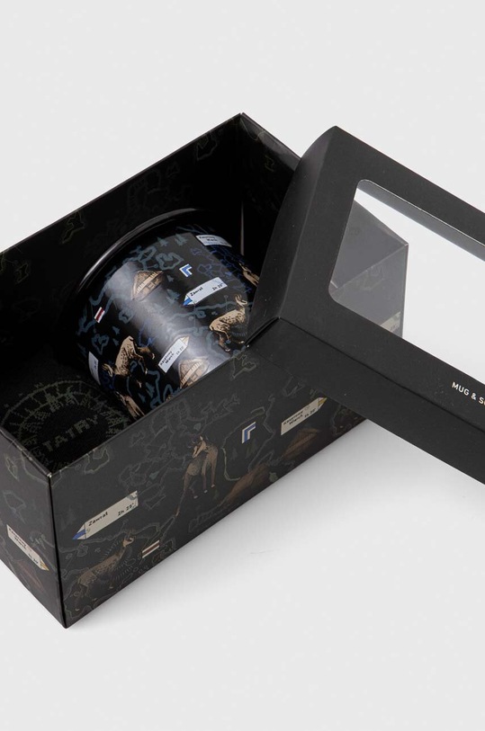 Zestaw prezentowy: kubek i skarpetki z motywem Tatr kolor multicolor multicolor RW23.ROU913